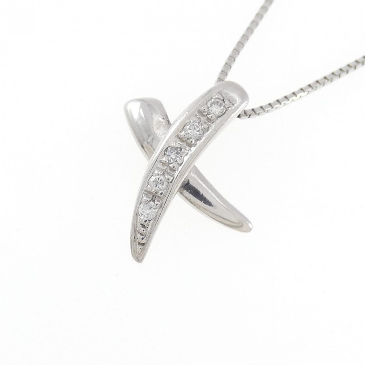 PT900/PT850 ダイヤモンド ネックレス 0.05CT