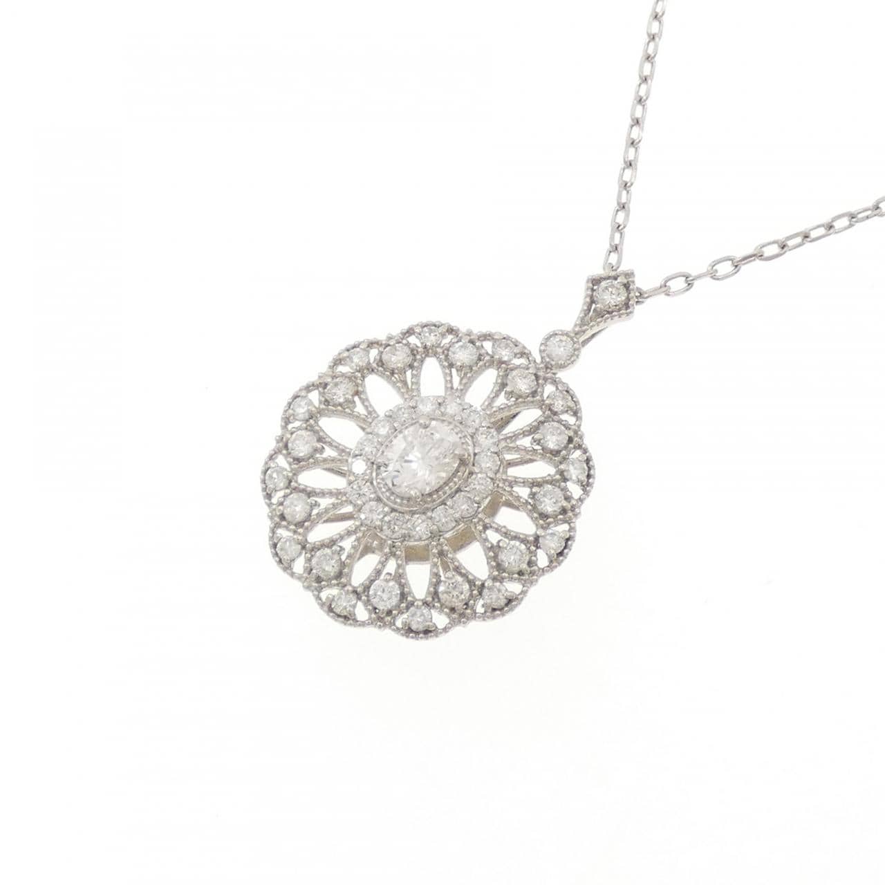 PT900/PT850 ダイヤモンド ネックレス 0.174CT