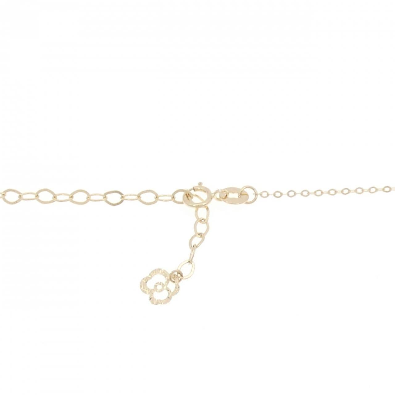 K14YG ローズ ダイヤモンド ネックレス 0.10CT