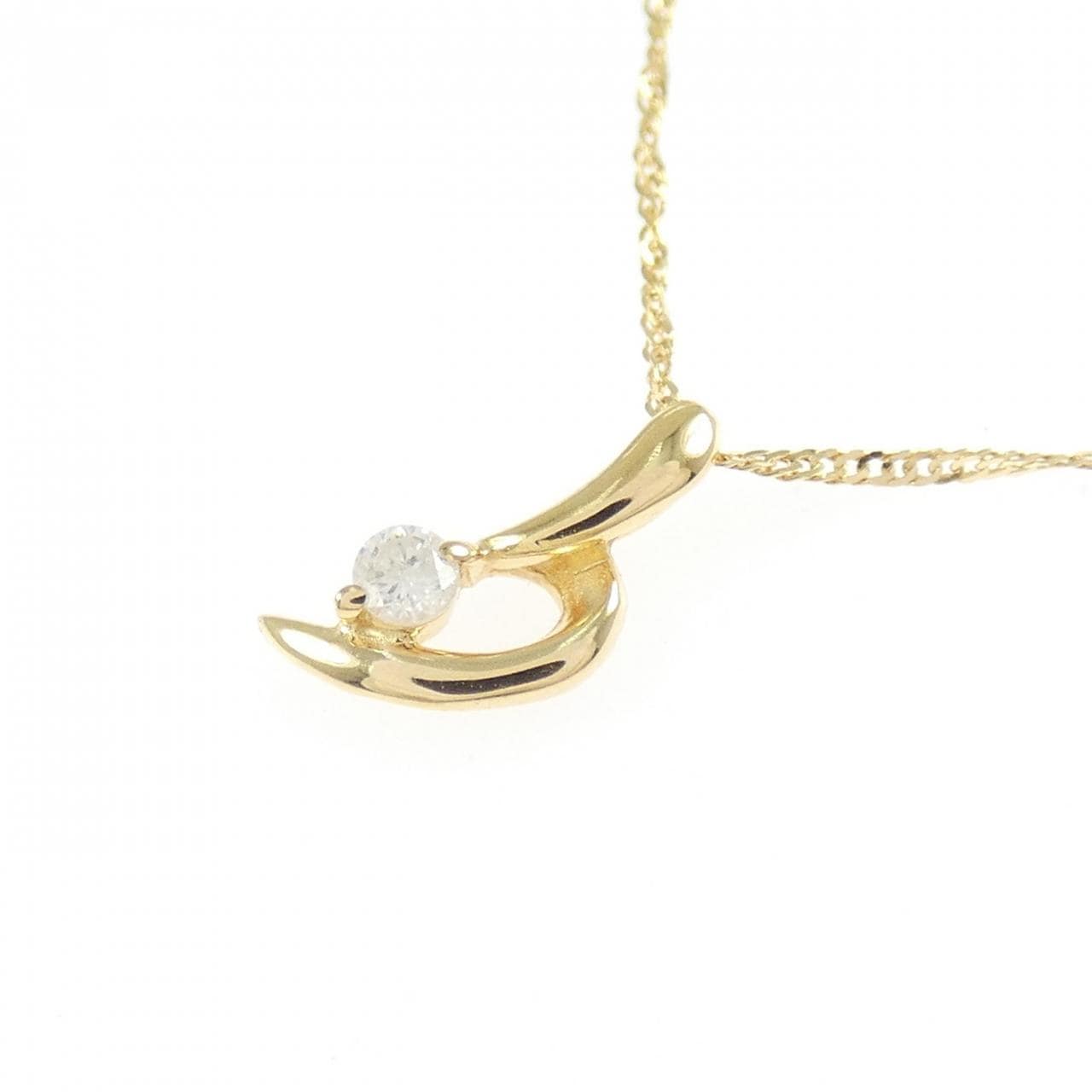 K18YG ダイヤモンド ネックレス 0.03CT