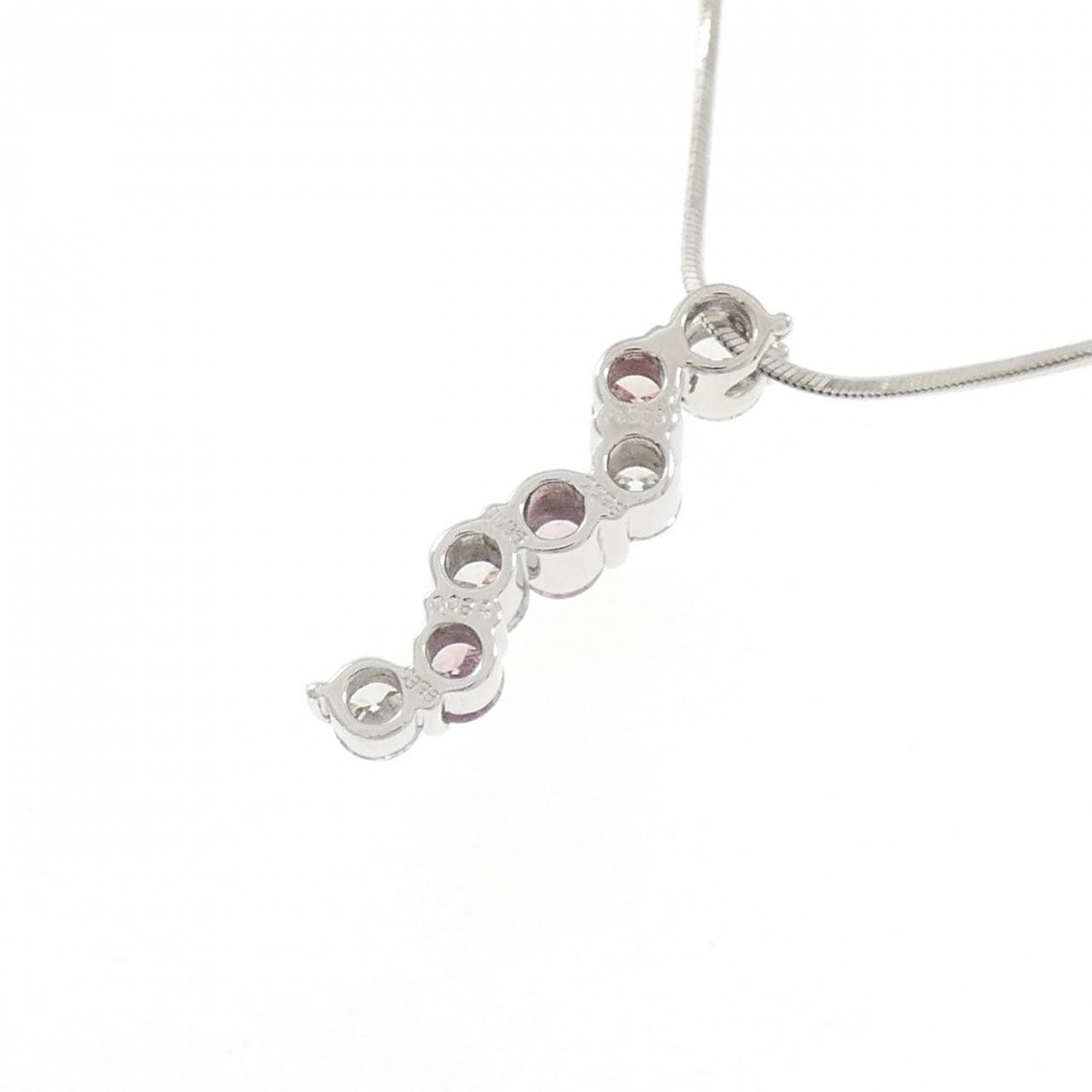 PT900/PT850 ピンクダイヤモンド ネックレス 0.273CT