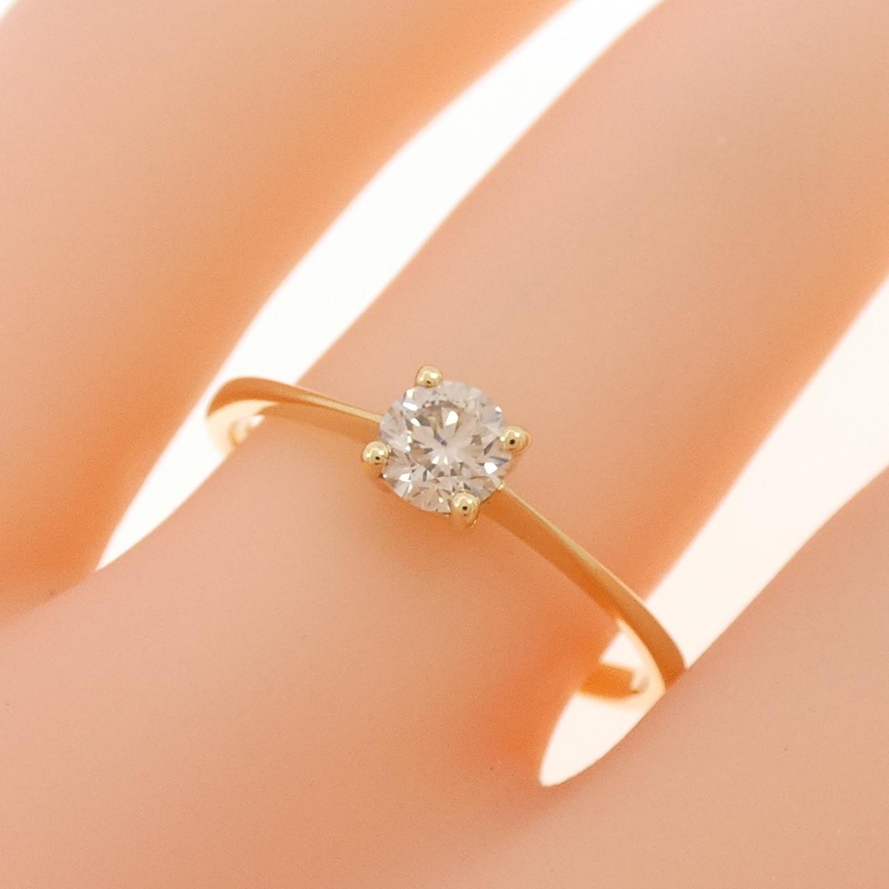 K18YG ダイヤモンド リング 0.25CT