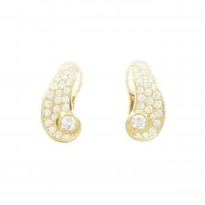 K18YG ダイヤモンド ピアス 0.34CT