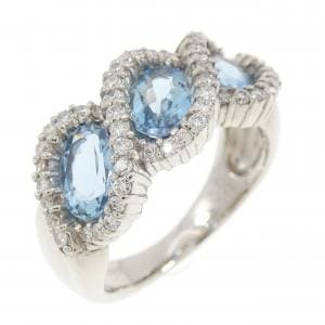PT900 アクアマリン リング 1.20CT