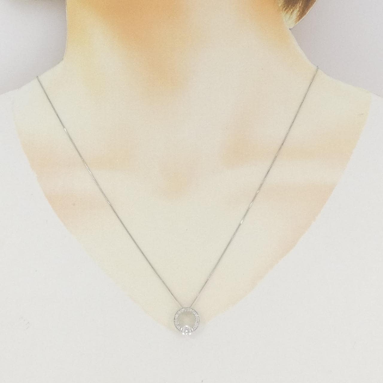 PT900/PT850 ダイヤモンド ネックレス 0.30CT