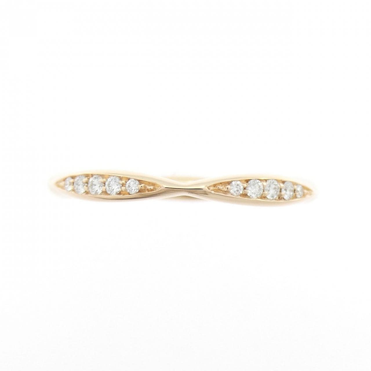 シャネル カメリア ハーフエタニティ リング