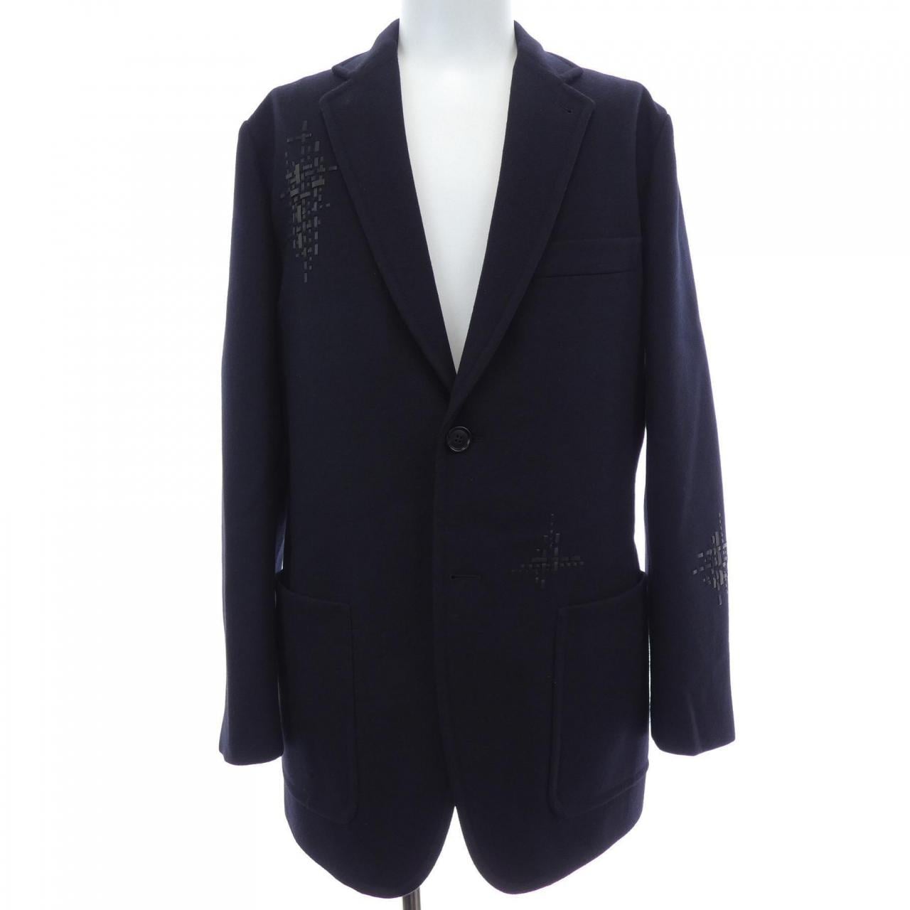 エルメス HERMES トレサージュ キュイール 364164HI スタジアム ジャケット