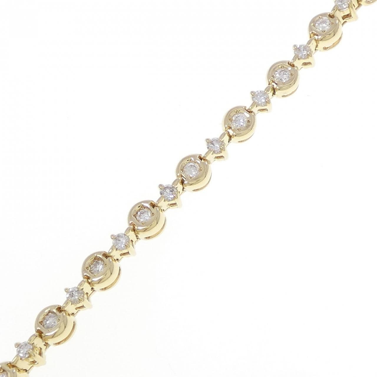 K18YG ダイヤモンド ブレスレット 1.00CT