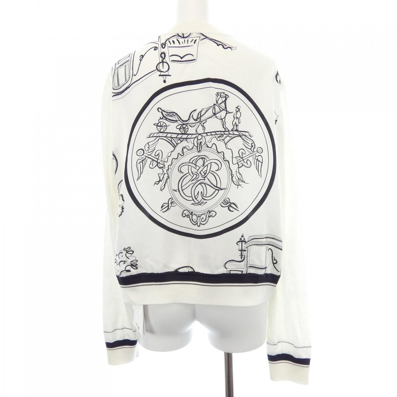 エルメス HERMES エクスリブリス アマン リヴェ Ex-Libris a Main Levee 6E2809DN カーディガン