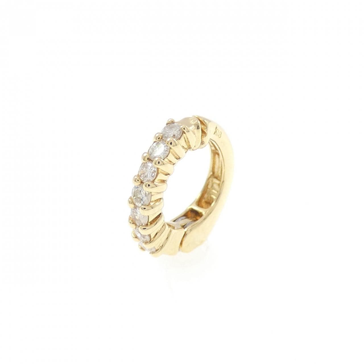 K18YG ダイヤモンド イヤリング 0.10CT 片耳