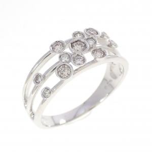 K18WG ダイヤモンド リング 0.25CT