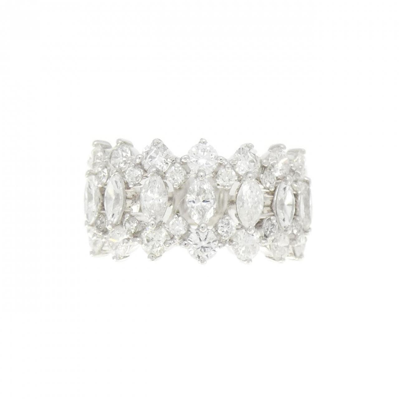 750WG ダイヤモンド リング 2.08CT