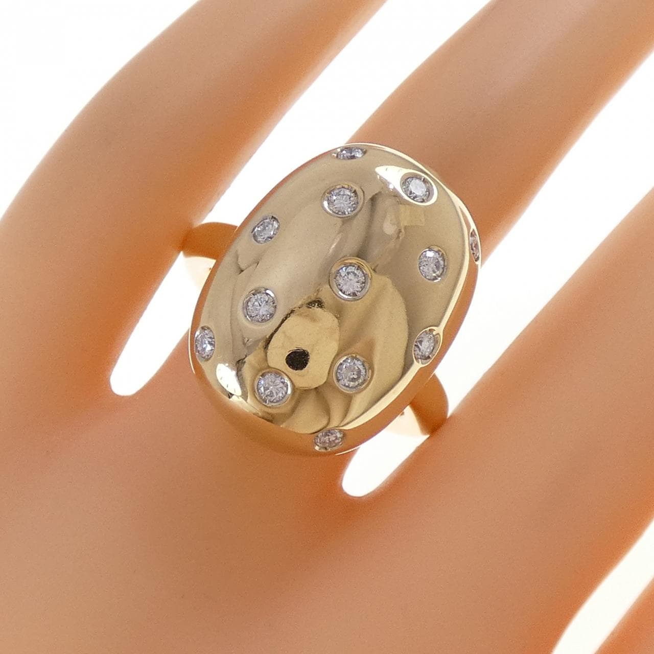 K18YG ダイヤモンド リング 0.35CT