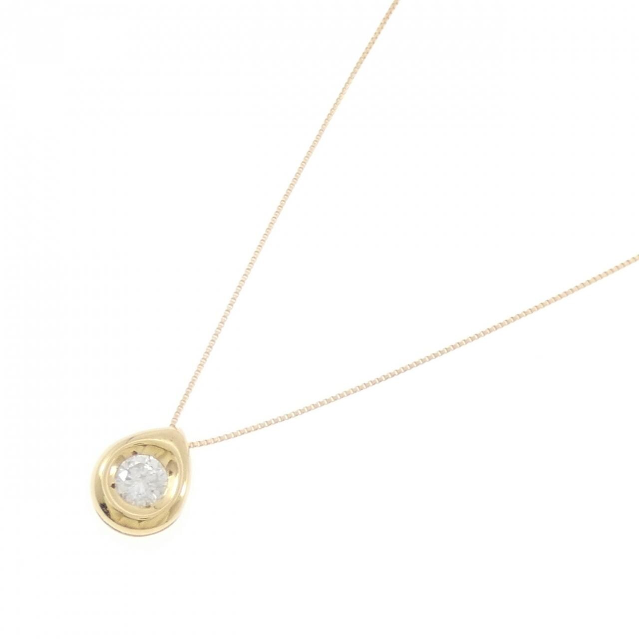 K18YG ダイヤモンド ネックレス 0.37CT