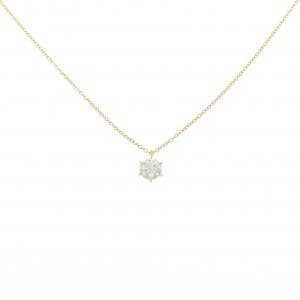 【リメイク】K18YG ダイヤモンド ネックレス 0.317CT G SI2 EXT H＆C