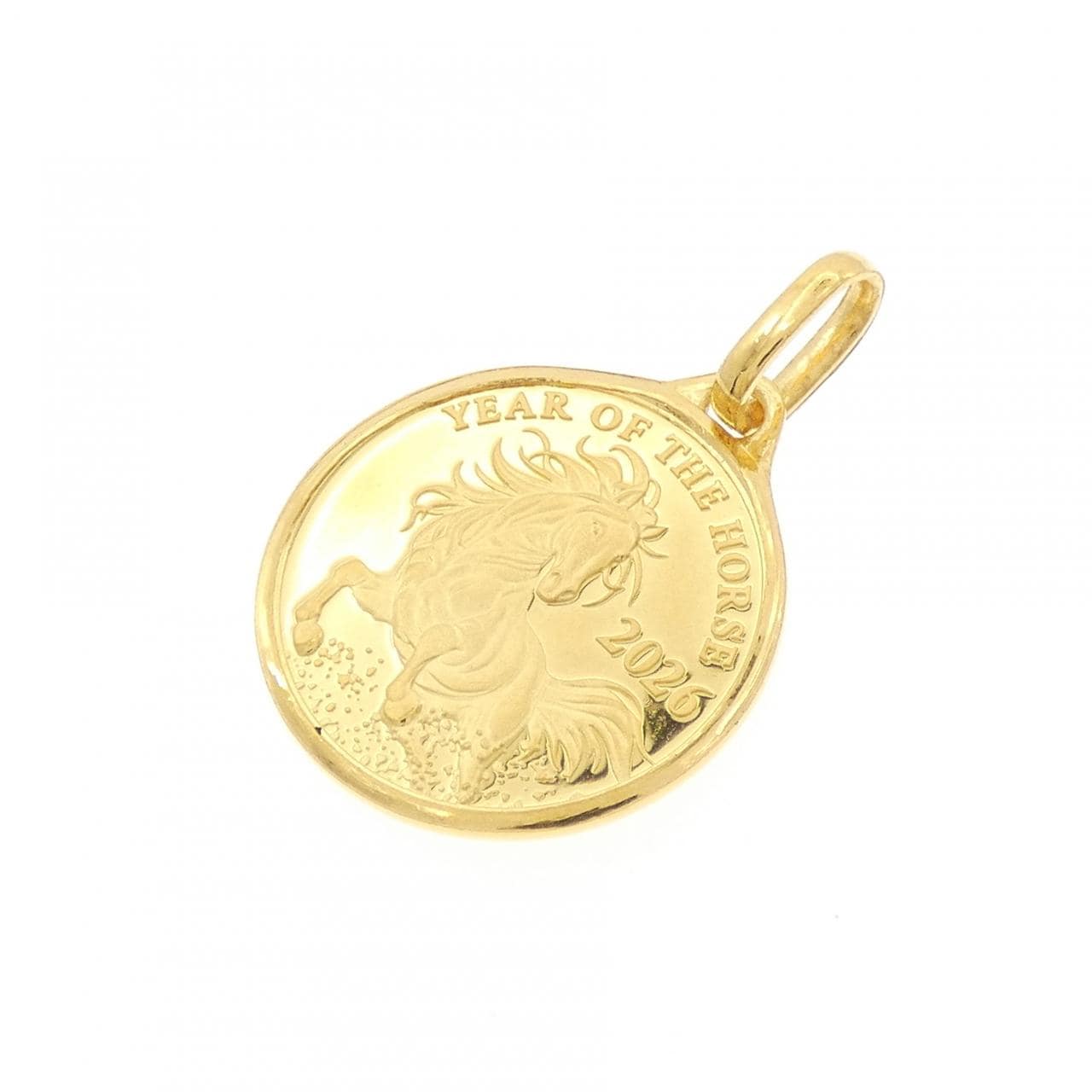 K24YG(枠) コイン ペンダント