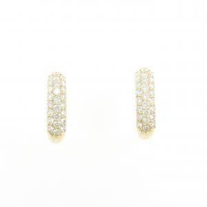 K18YG パヴェ ダイヤモンド ピアス 1.00CT