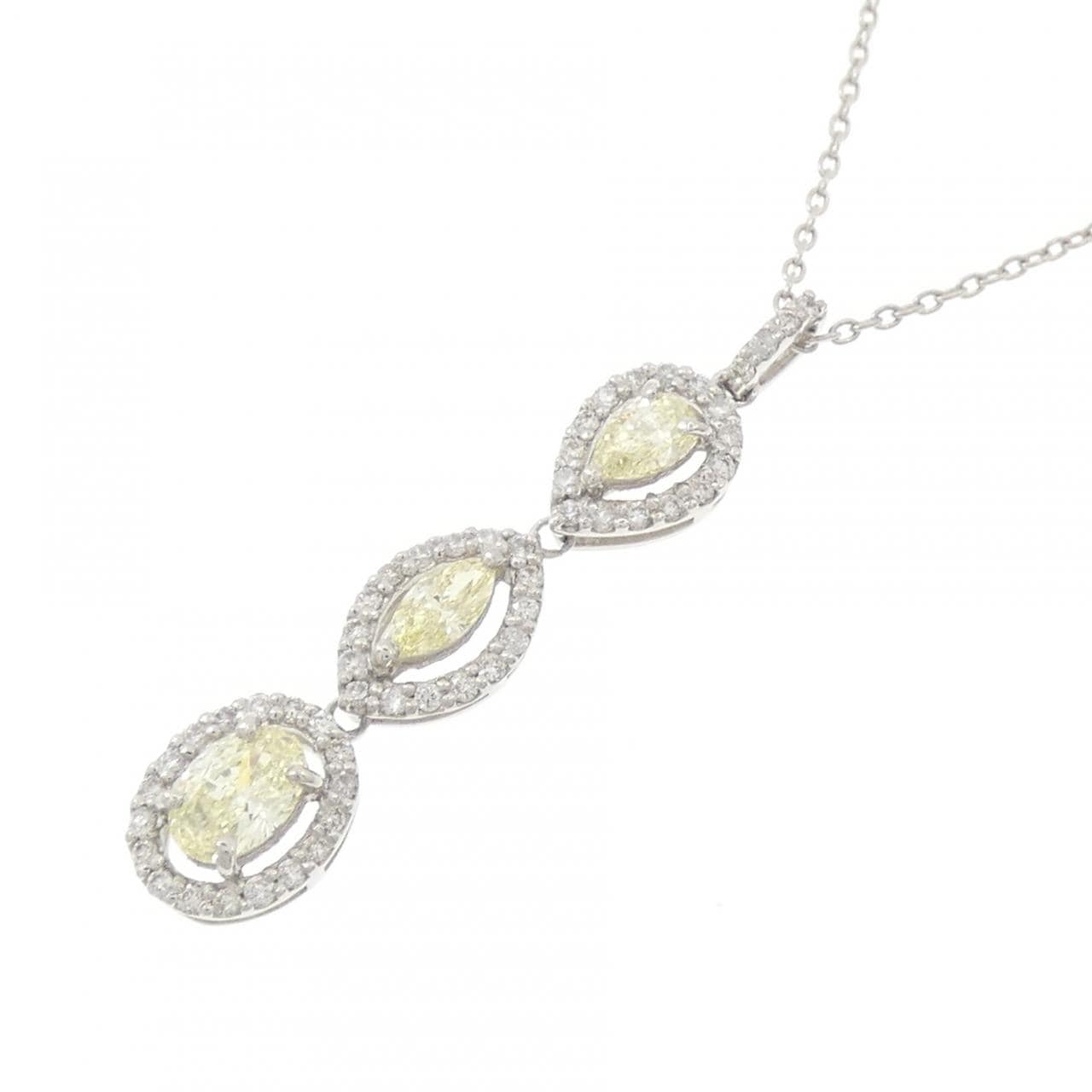 PT900/PT850 ダイヤモンド ネックレス 0.51CT