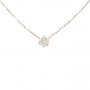 K18YG フラワー ダイヤモンド ネックレス 0.58CT