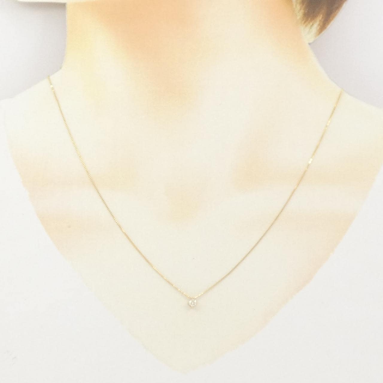K18YG ダイヤモンド ネックレス 0.09CT
