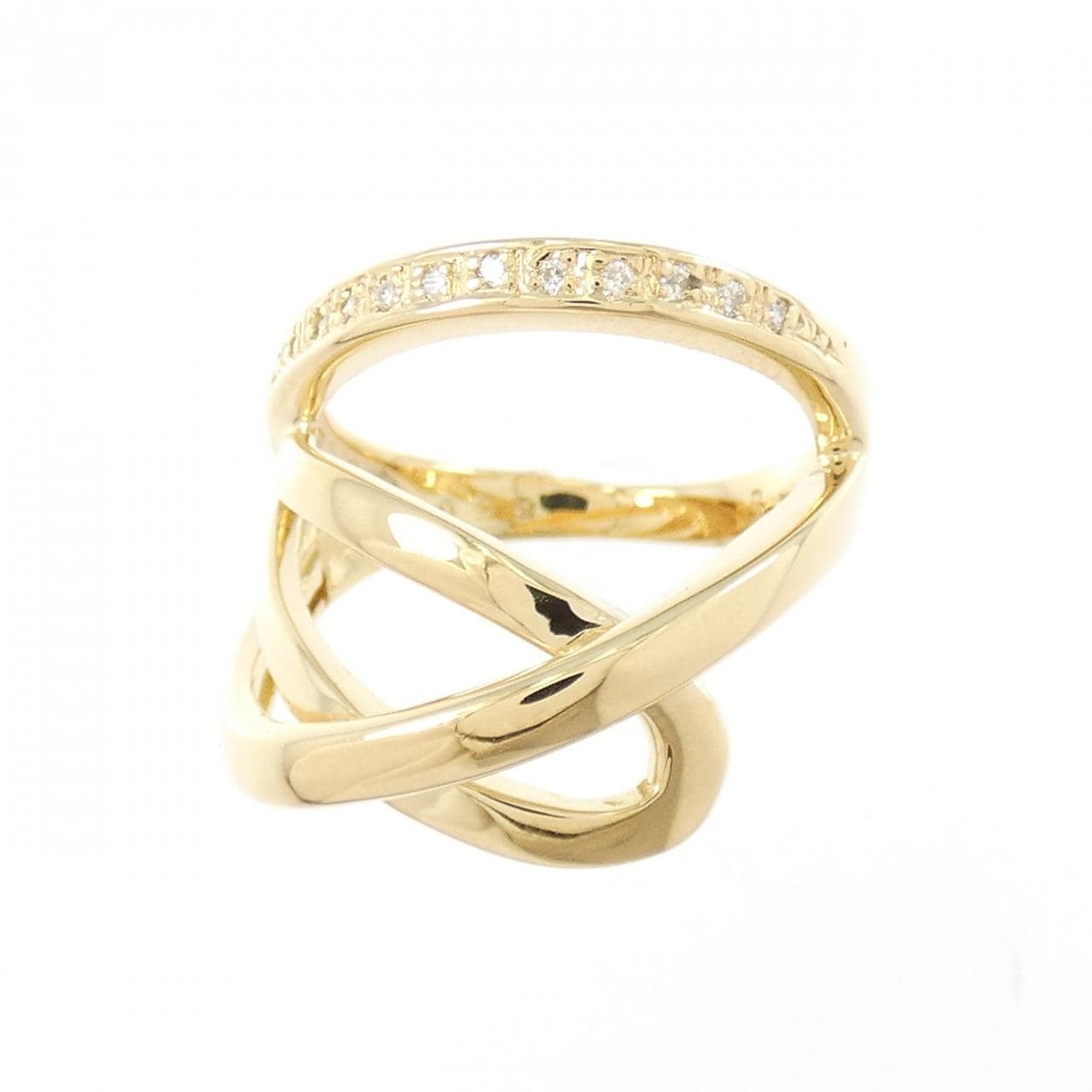 750YG ダイヤモンド リング 0.09CT