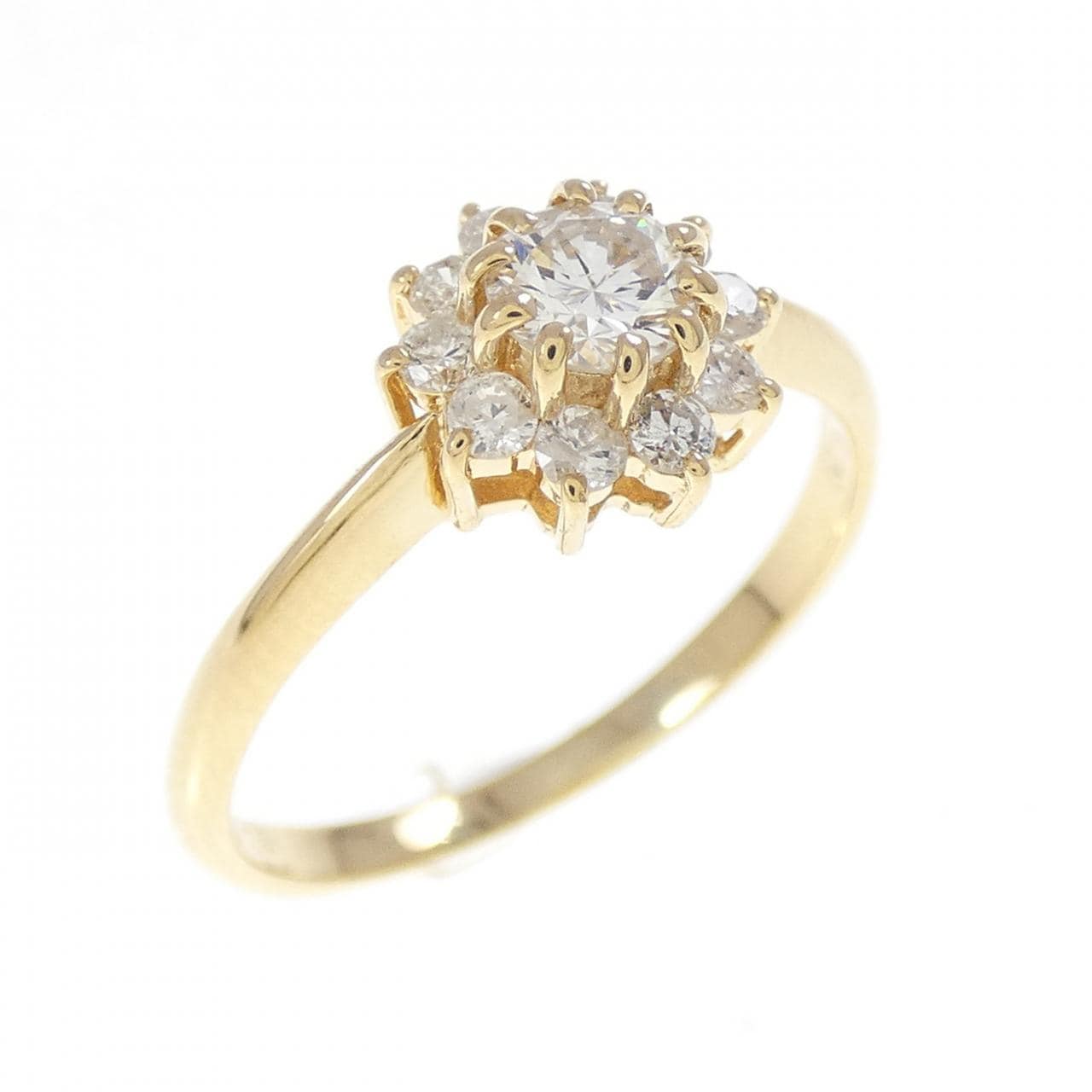 K18YG ダイヤモンド リング 0.25CT
