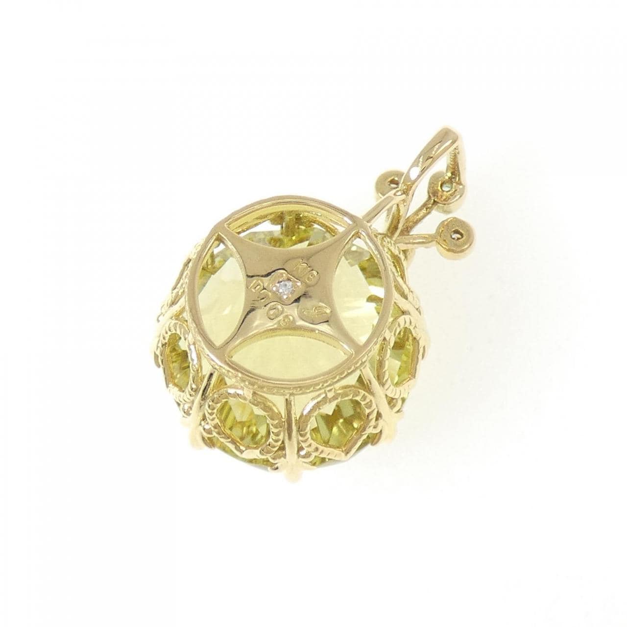 K18YG クオーツ ペンダント