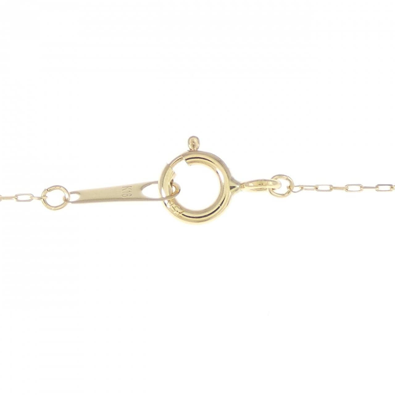 【新品】K18YG エメラルド ネックレス 0.10CT