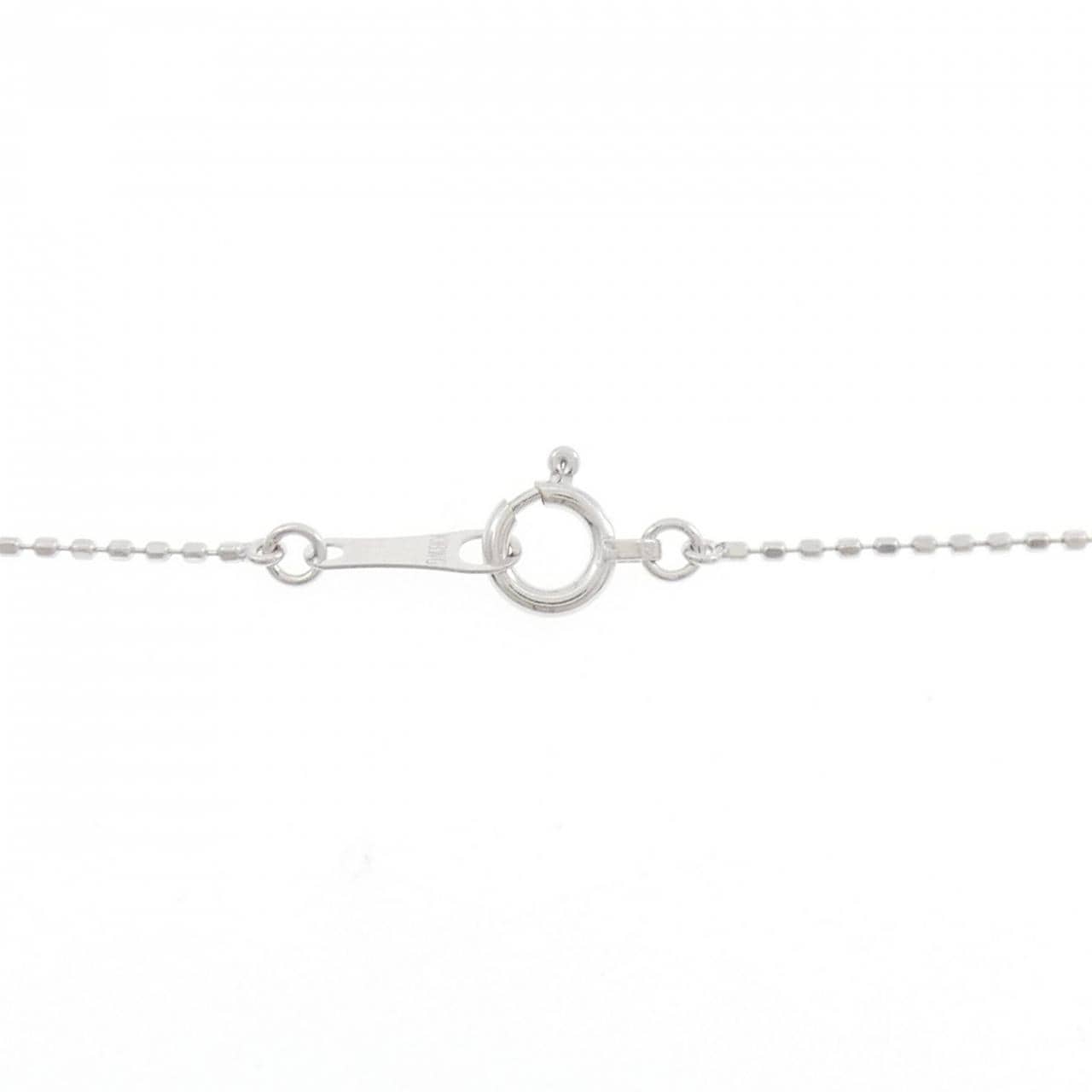 K18WG ハート ダイヤモンド ネックレス 0.12CT