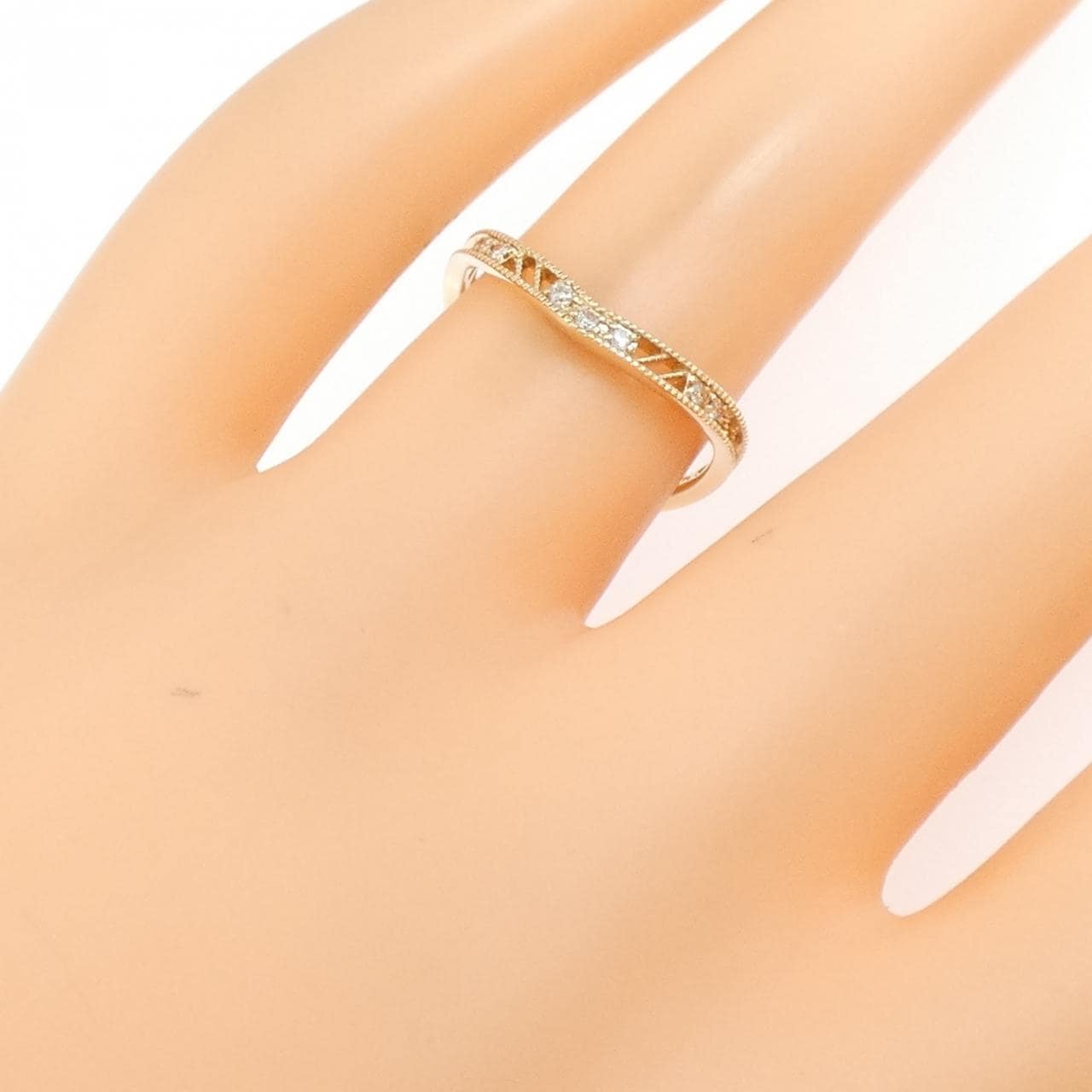 アガット ダイヤモンド リング 0.05CT