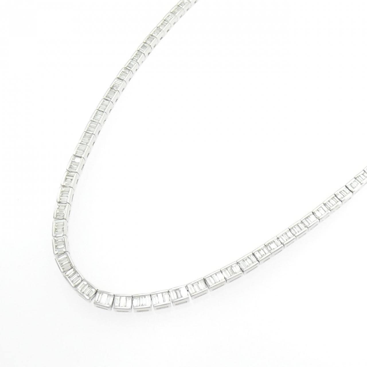 K18WG ダイヤモンド ネックレス 4.50CT