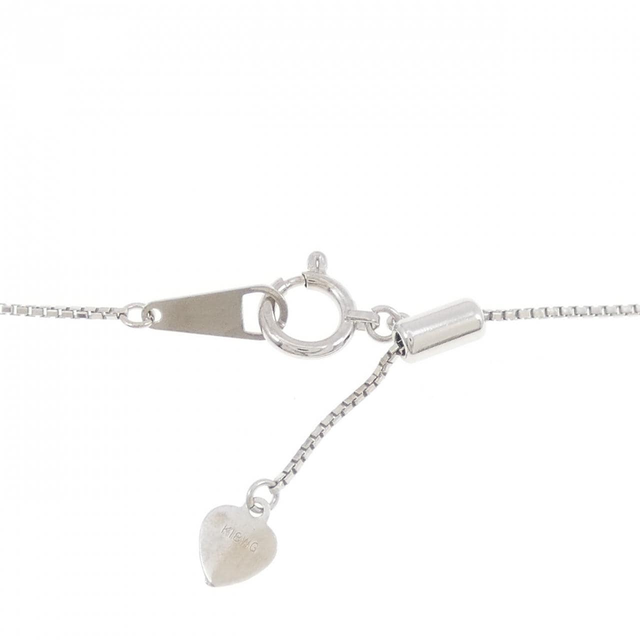 K18WG クロス ダイヤモンド ネックレス 0.50CT