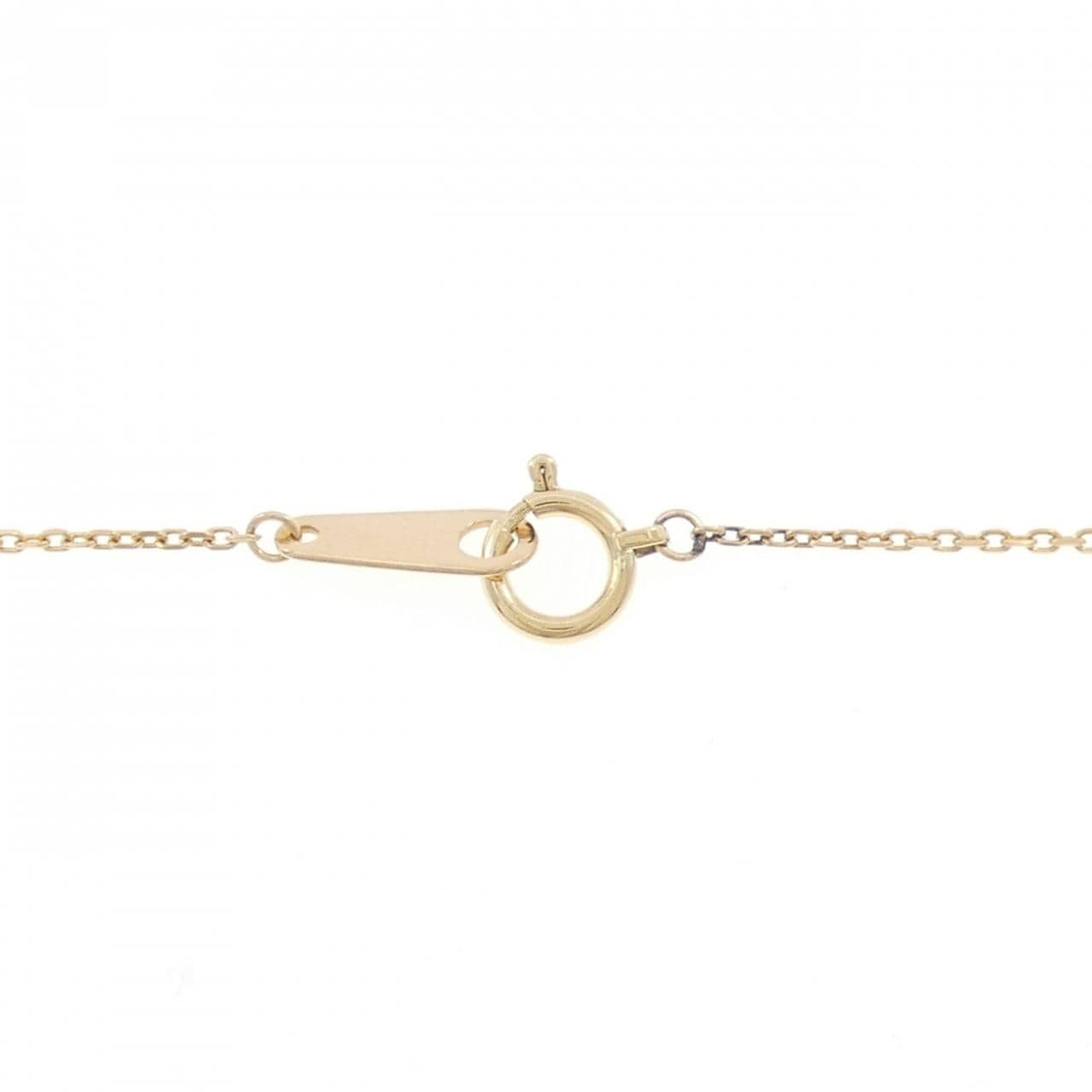 K18YG/PT850鑽石項鍊 0.05克拉