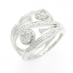 750WG ダイヤモンド リング 0.210CT