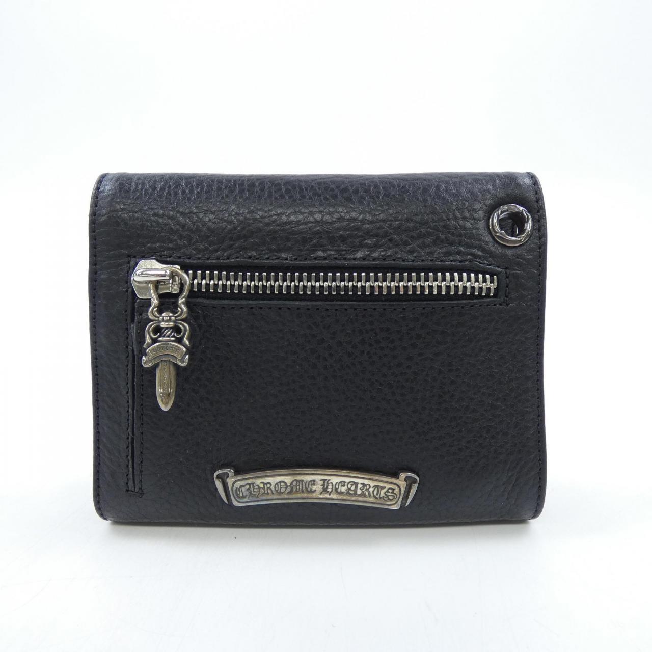 クロムハーツ CHROME HEARTS WAVE MINI CROSS CH SCROLL LABEL 302166386A06XXX280 WALLET