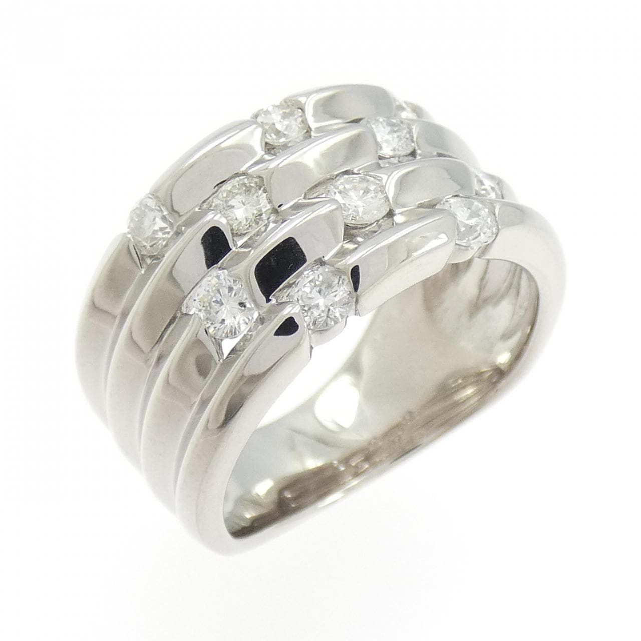 K18WG ダイヤモンド リング 0.70CT