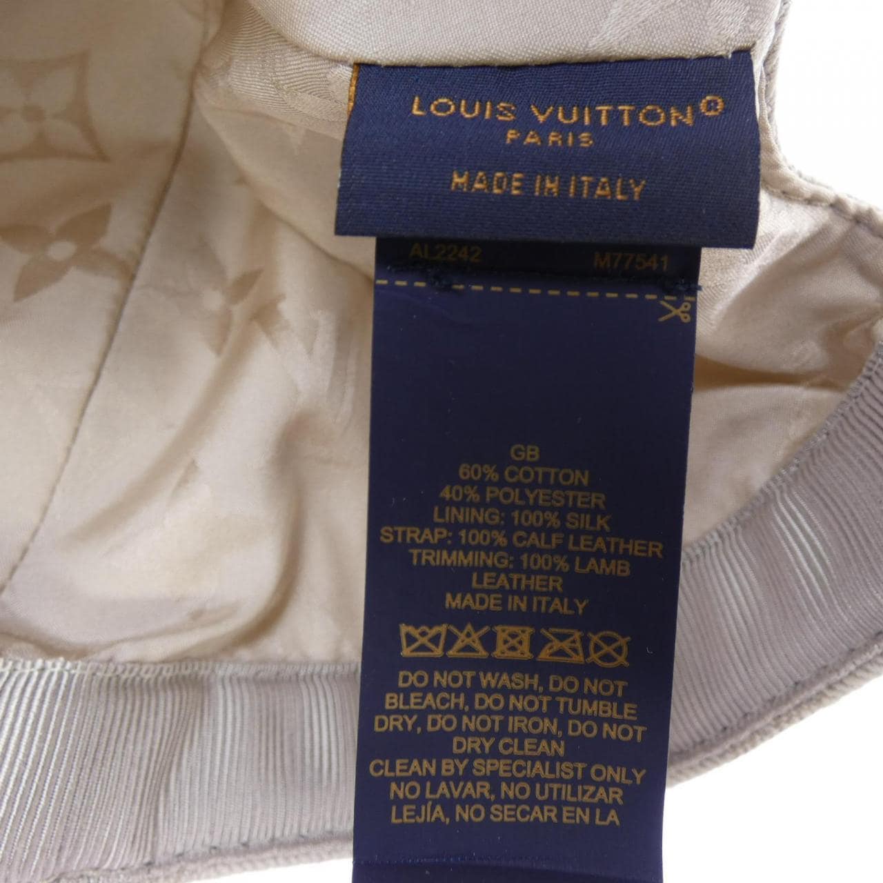 ルイヴィトン LOUIS VUITTON ビーマイキャップモノグラム M77541 キャップ