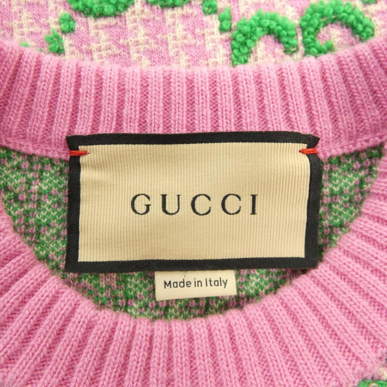 グッチ GUCCI GGハウンドトゥース ウールブークレ トップ 731007 XKCM8 ニット