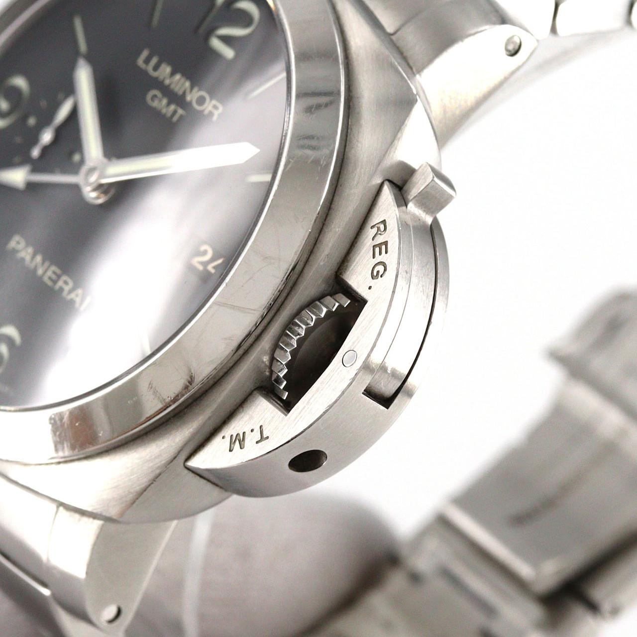 【ノーメンテナンス還元価格】パネライ ルミノール1950 3DAYS GMTパワーリザーブ PAM00329 SS 自動巻
