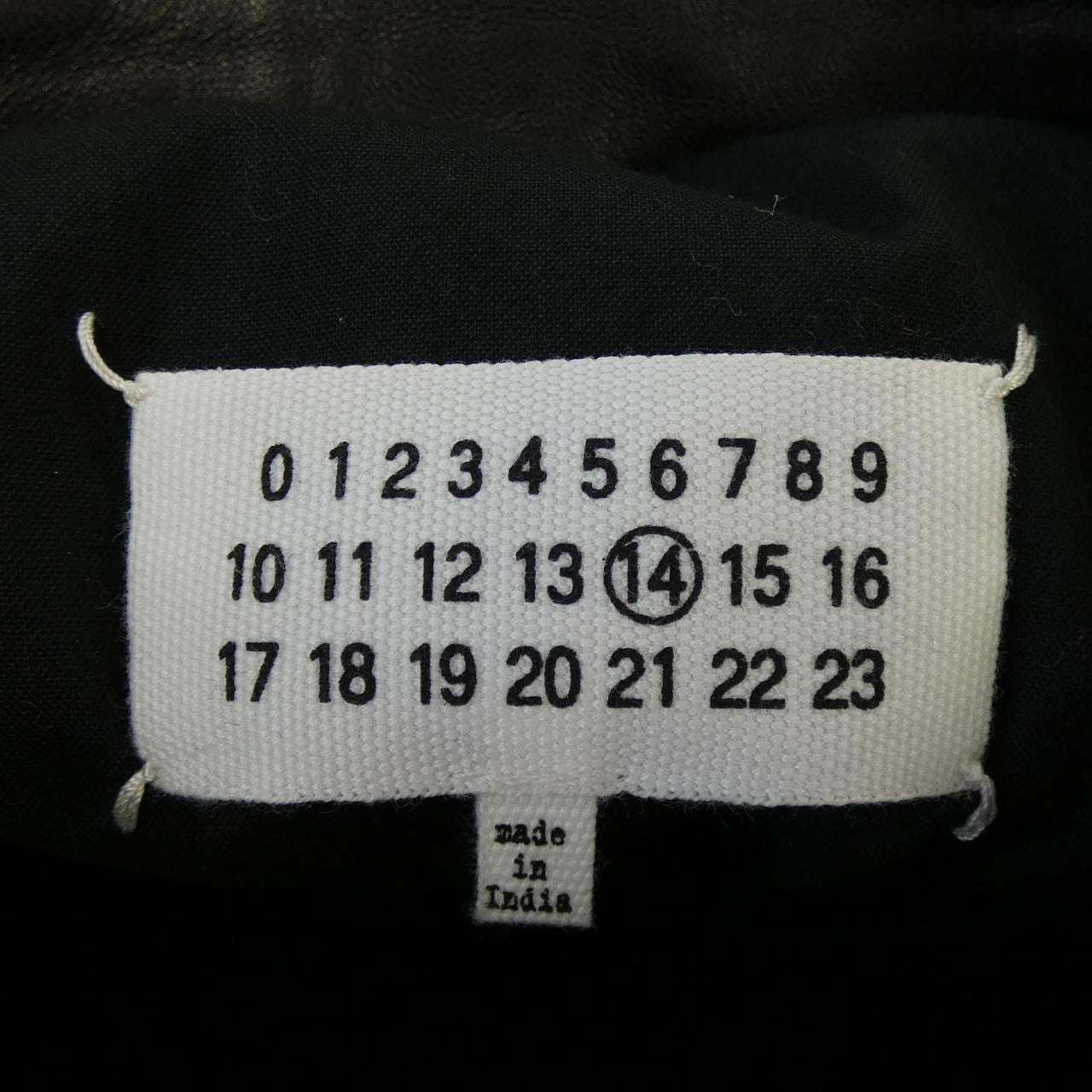 メゾンマルジェラ Maison Margiela ハの字 S50AM0489 レザーライダースジャケット