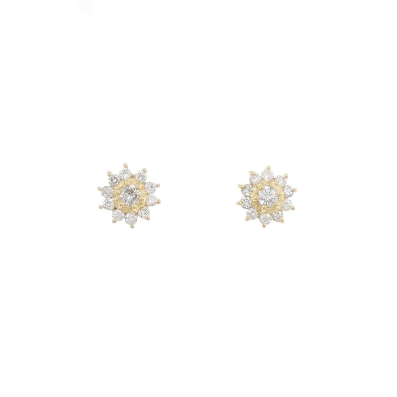 K18YG鑽石耳環0.30CT