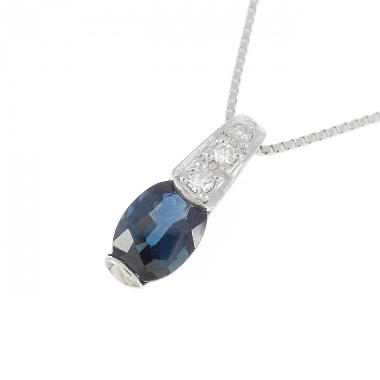 PT Sapphire Necklace 1.10CT