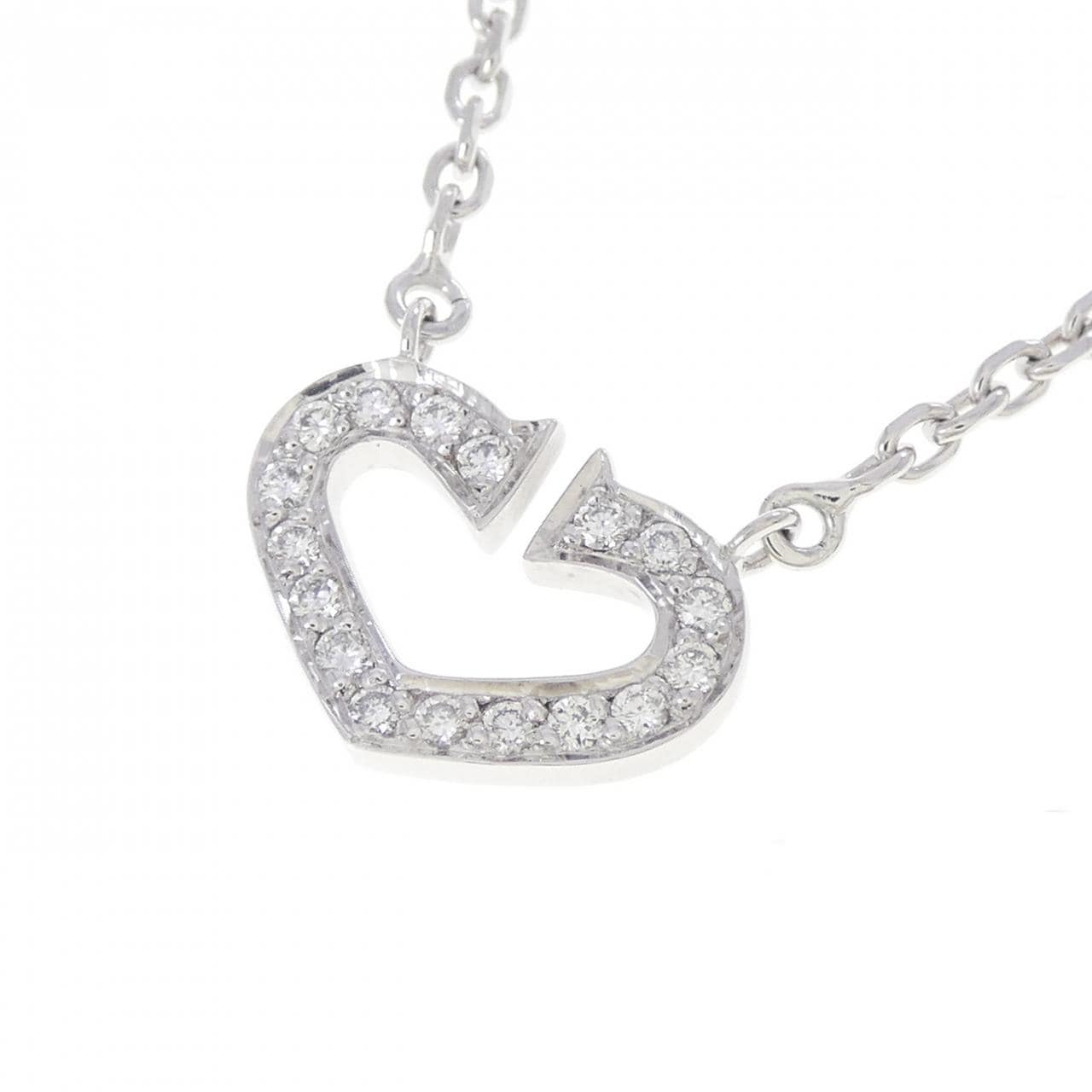 カルティエ Cハート ネックレス