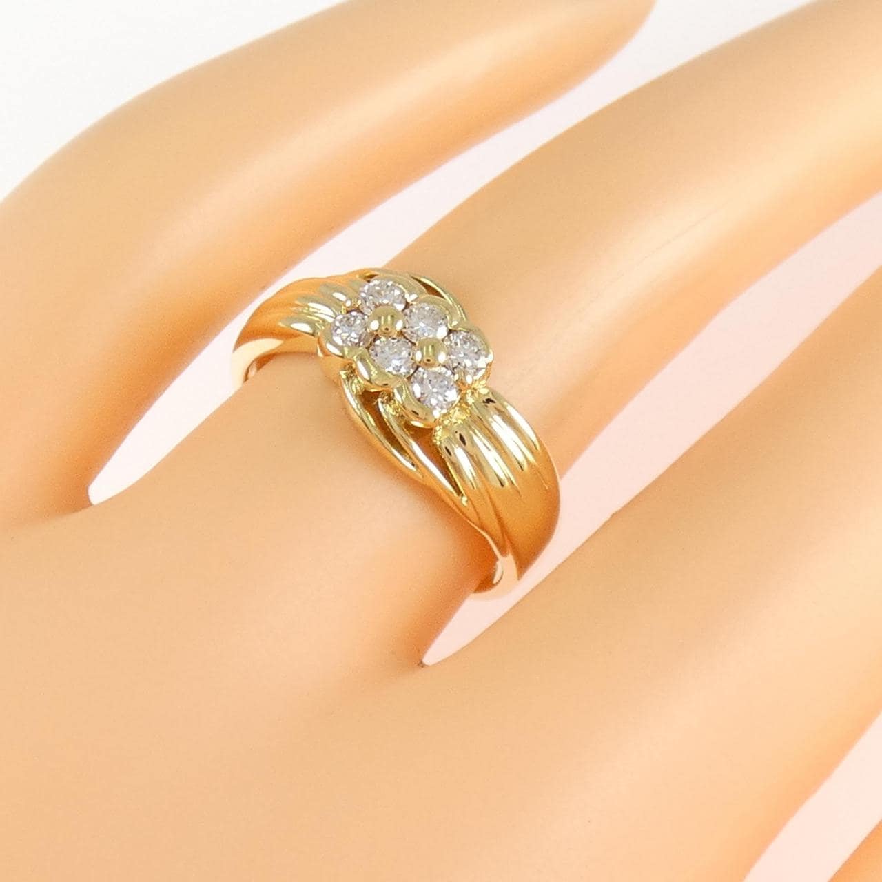 K18YG ダイヤモンド リング 0.30CT