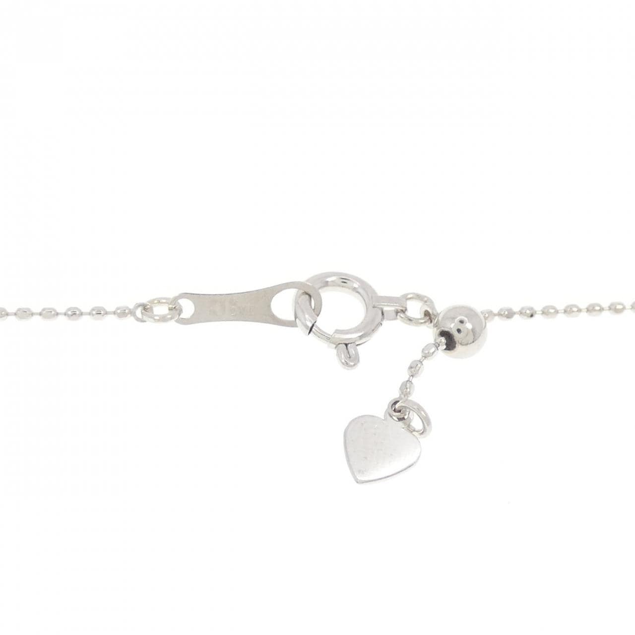 K18WG サファイヤ ネックレス 0.25CT
