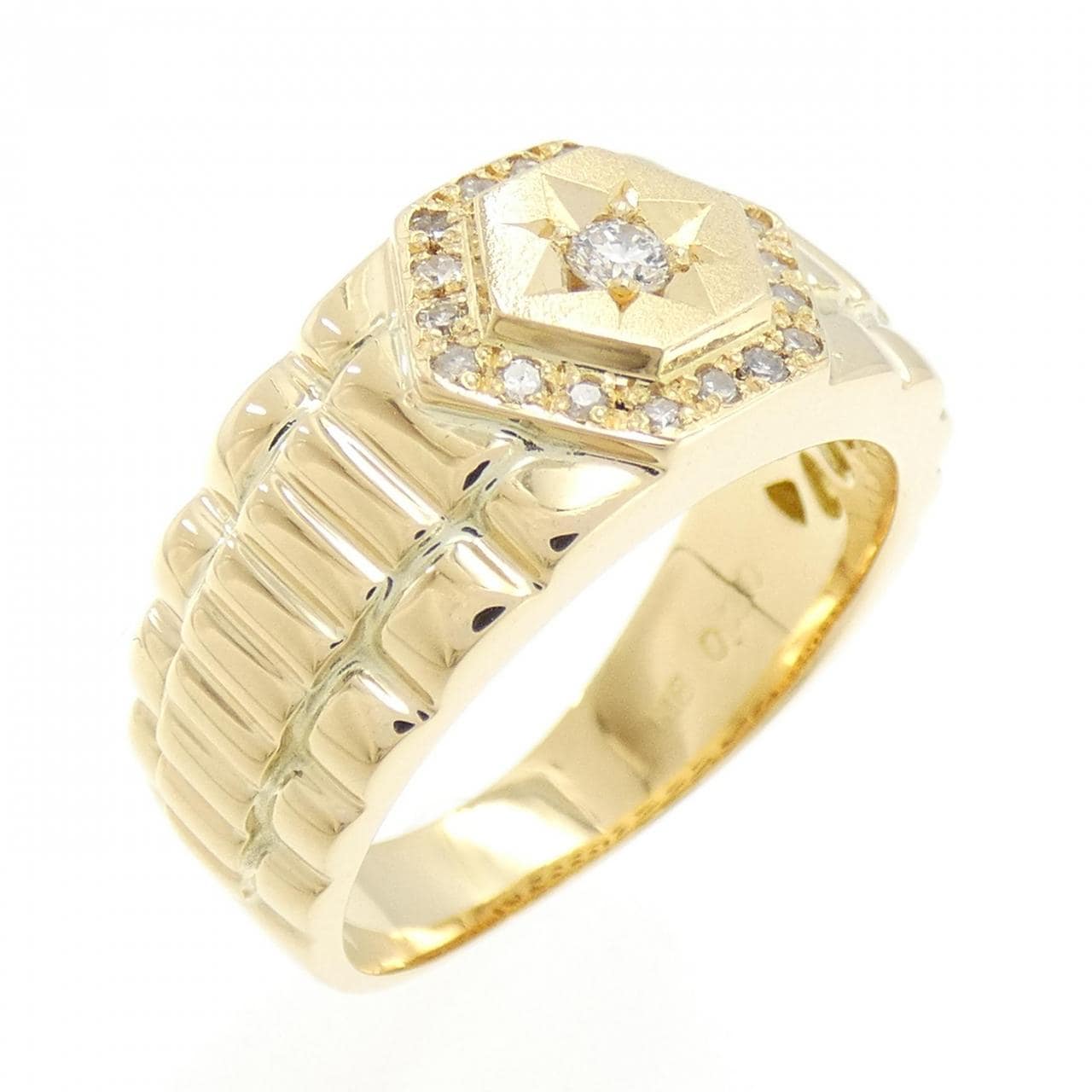 K18YG ダイヤモンド リング 0.20CT