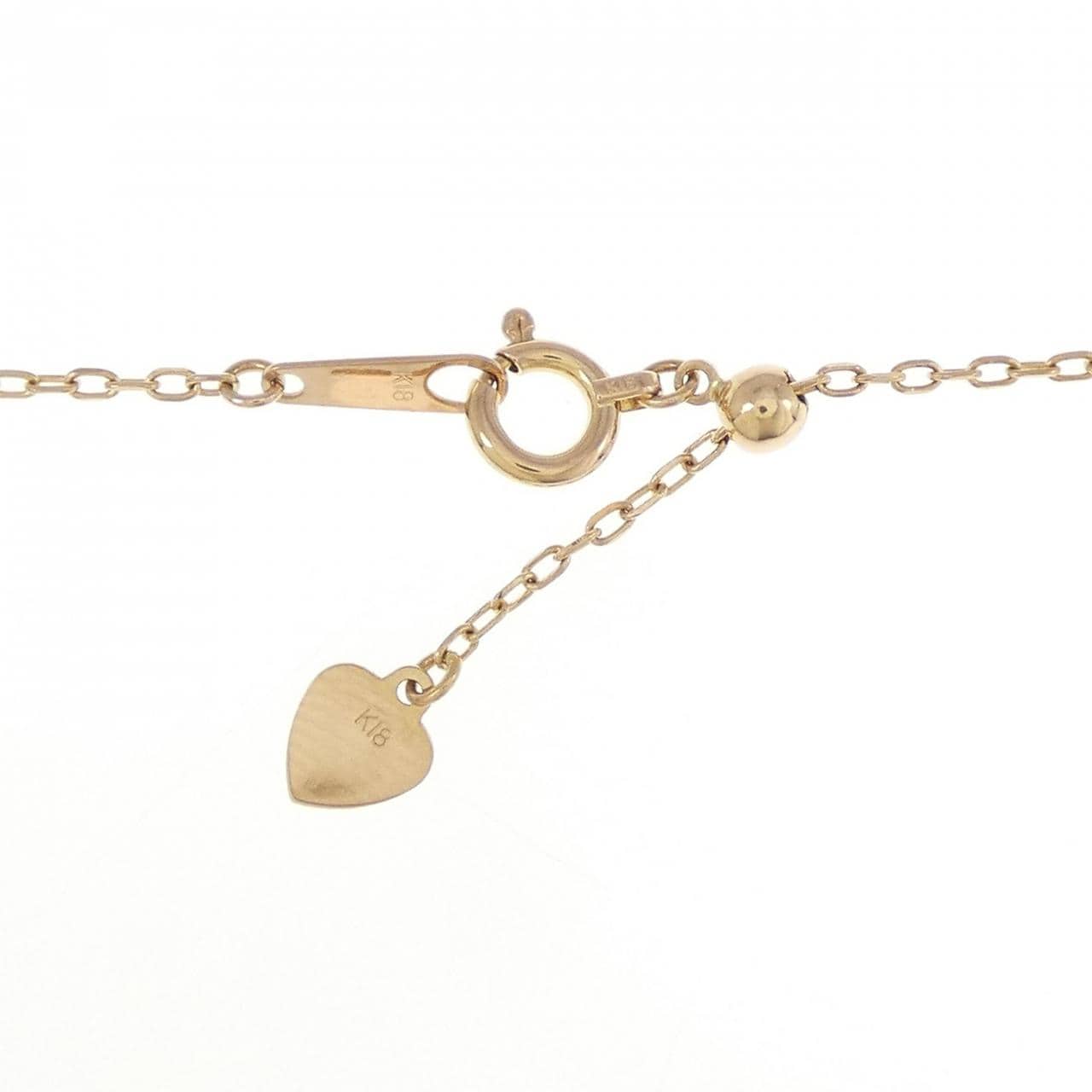 K18PG ダイヤモンド ネックレス 0.80CT
