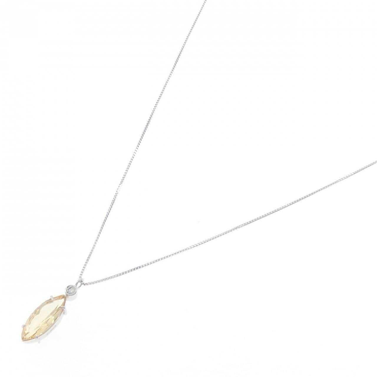 K18WG インペリアルトパーズ ネックレス 1.458CT