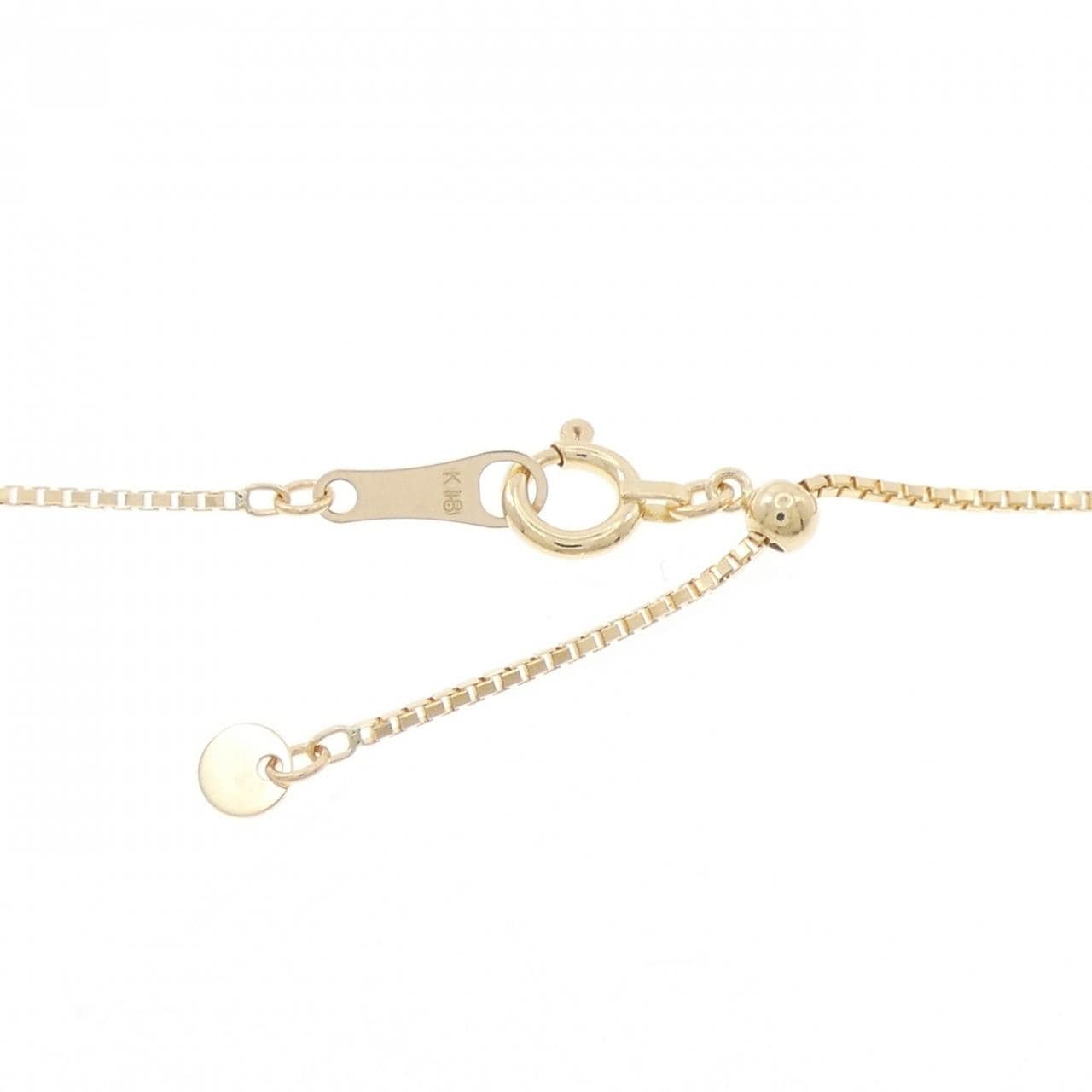 K18YG フラワー ダイヤモンド ネックレス 0.30CT