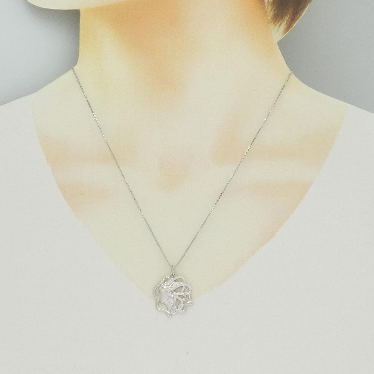 PT900/PT850 ダイヤモンド ネックレス 0.16CT